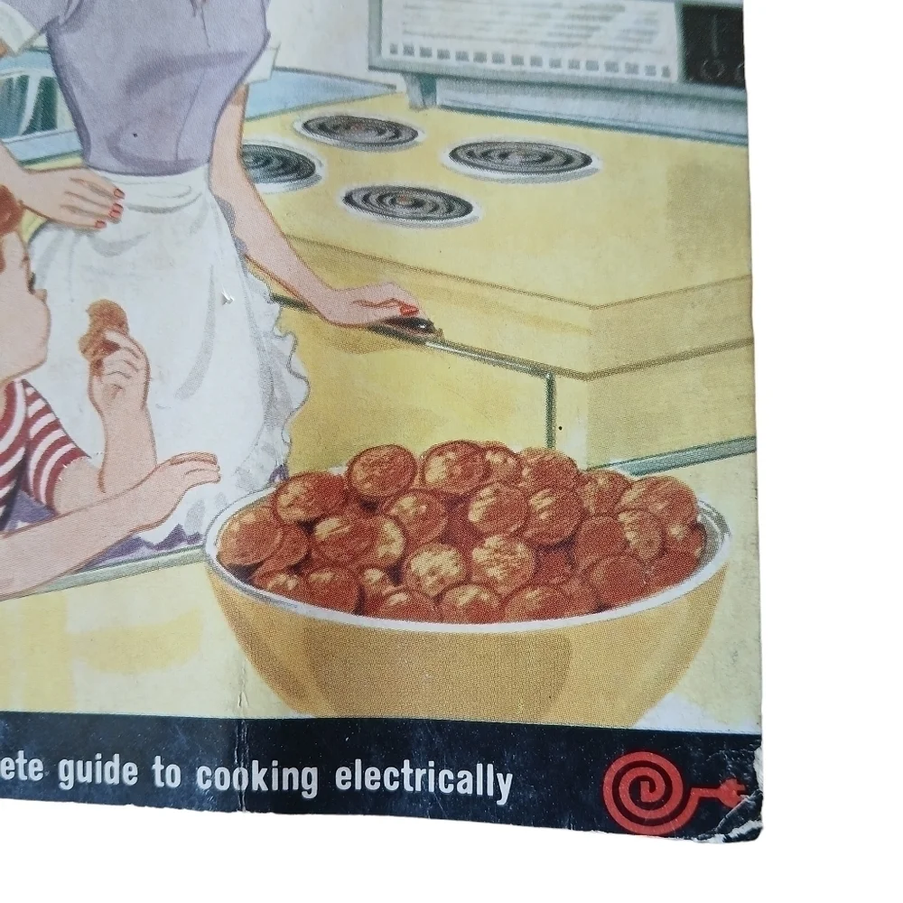 Vintage 60's Cook Book 'Electric Cook Book' Paperback Marguerite Fenner